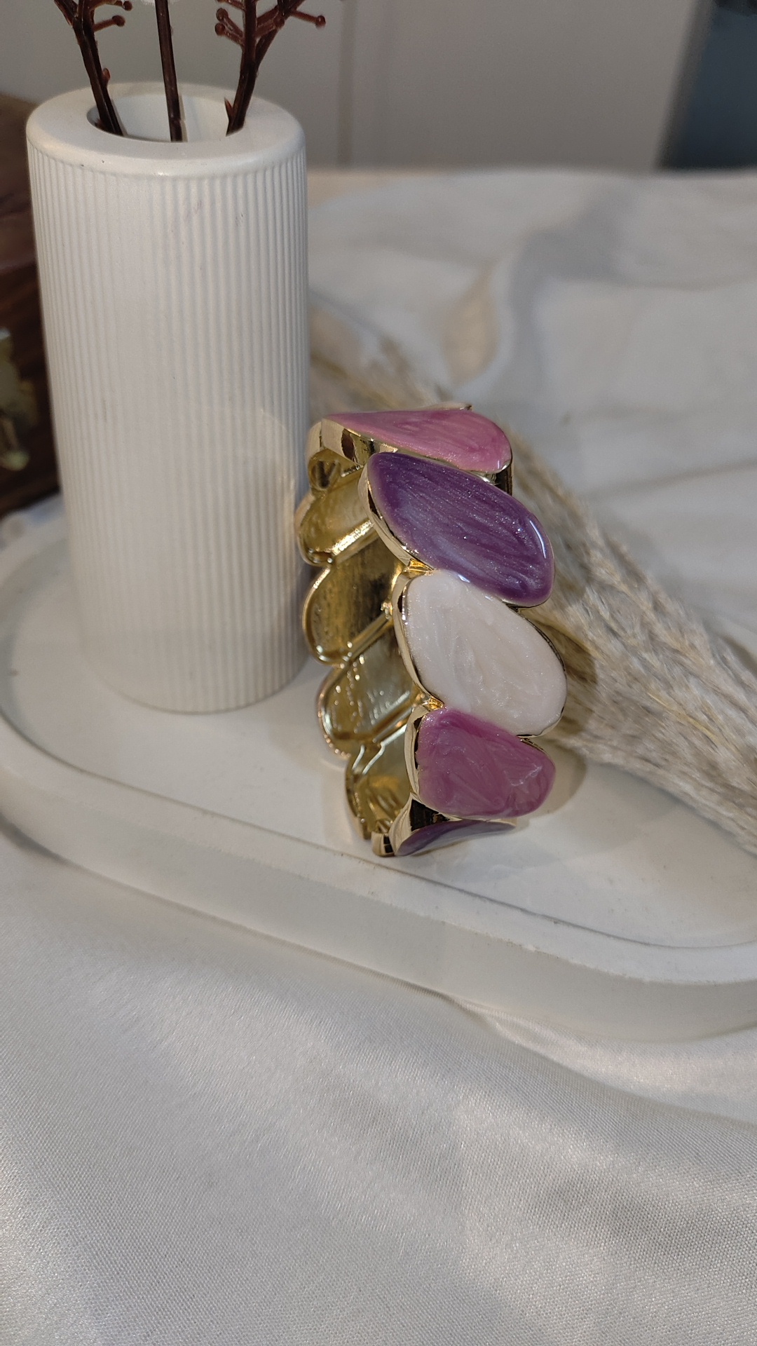 GOLDEN BRASS PREMIUM & ELEGANT ( ANTI TARNISH ) KADA FOR WOMEN
