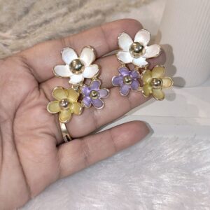 WESTERN MULTI FLORAL EARRINGS