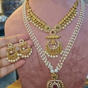 COMBO - CHANDRIKA AND MADHULIKA ROYAL NECKLACE SET